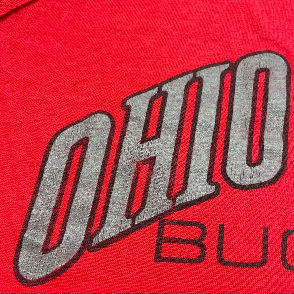 VTG 90s Ohio State Buckeyes Single Stitch Sleeveless Tank Top t-shirt adult sz S - Picture 7 of 12